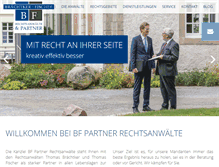 Tablet Screenshot of bf-partner.de